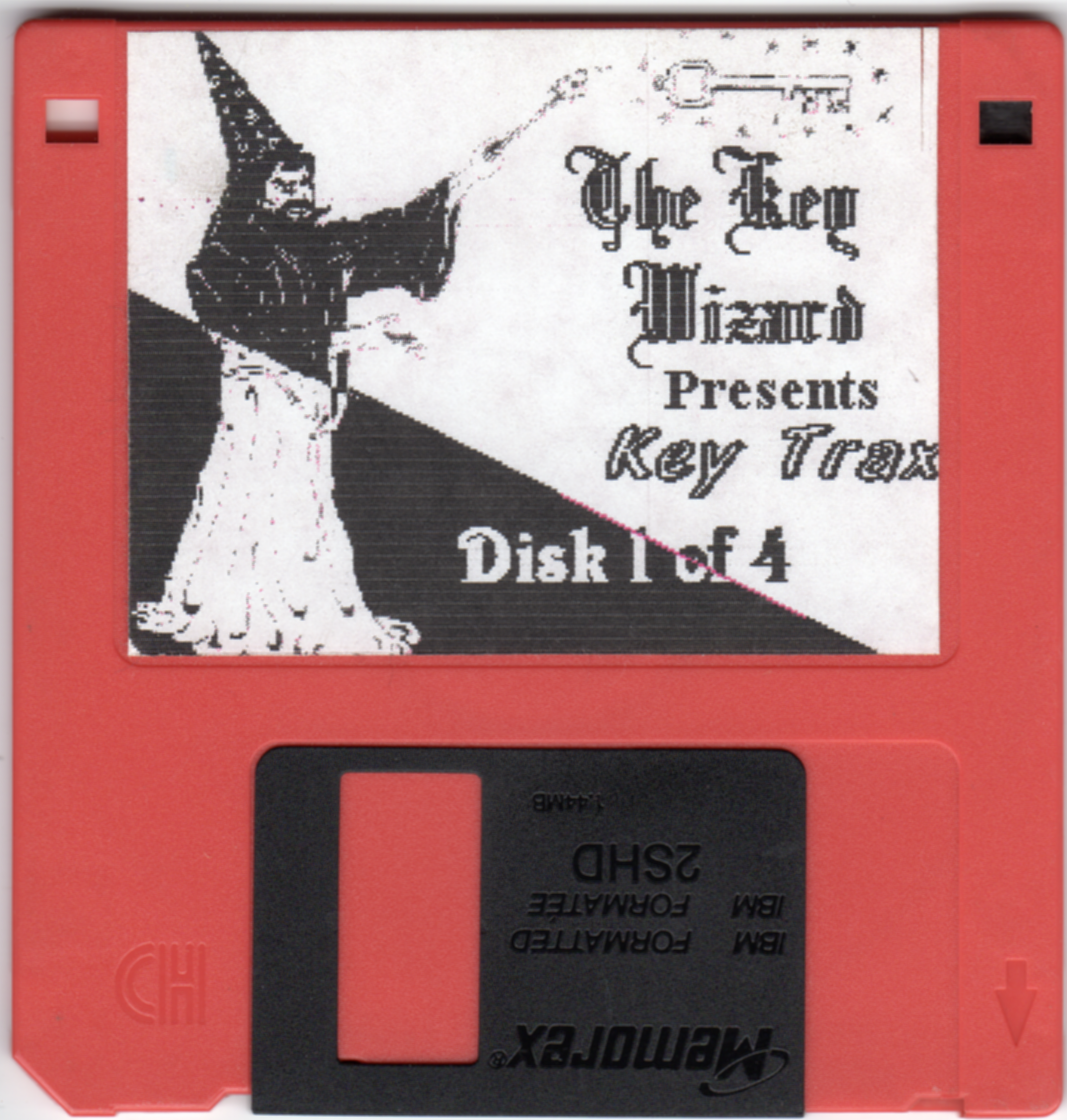 The Original Key Trax Installation Disk, 1 of 4 on 1.44MB floppy disk.