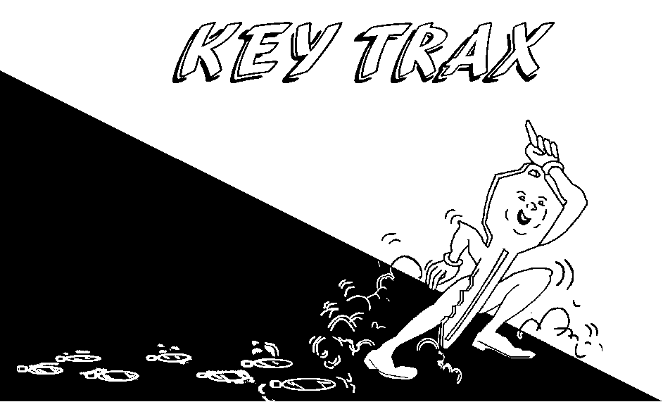 Image of running Key - Named Trackey, leaving behind tracks on the ground.